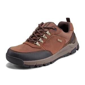 DUNHAM MEN'S ALPINE WATERPROOF LACE-UP, NATURAL LEATHER, 14 XX-WIDE